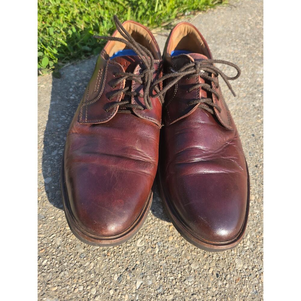 Clarks Collection Extreme Comfort Brown Leather Men's Derby Shoes Size 11
